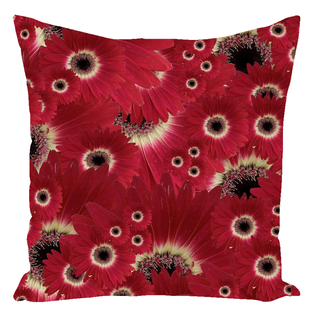 Throw Pillow (Multiple Sizes/Colours) Gerbera Daisy 1