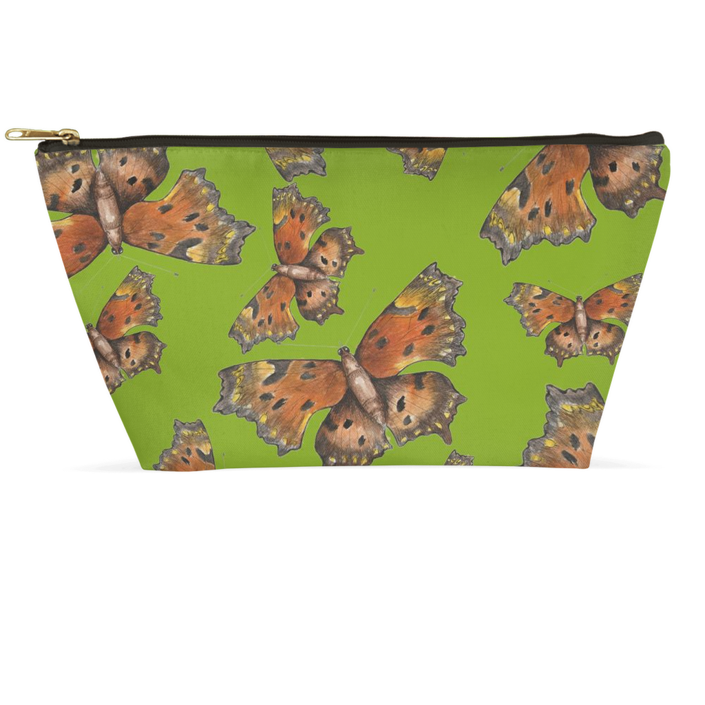 Accessory Pouch (multiple sizes) Green Coma butterfly 1