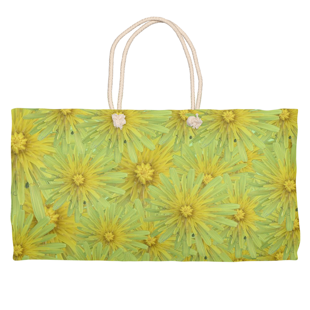 Weekender tote (cotton rope handle) yellow goats beard 1