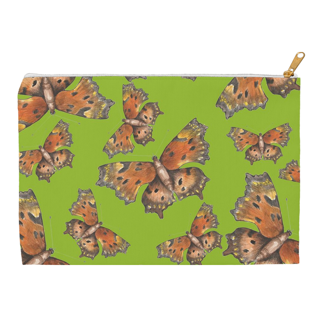 Accessory Pouch (multiple sizes) Green Coma butterfly 1