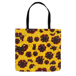 13x13 tote bag golden tickseed floral pattern