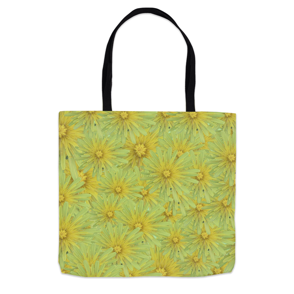 13x13 tote bag yellow goats beard floral  tote