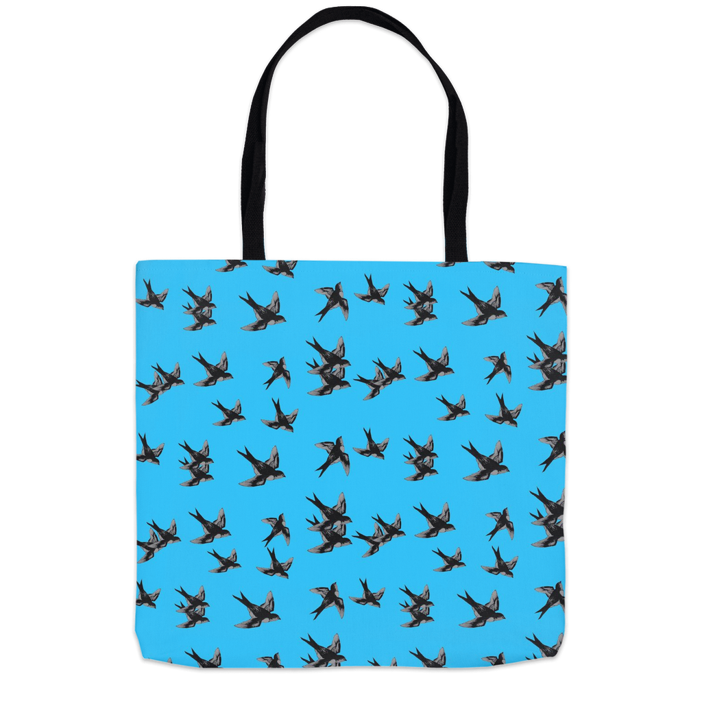 16x16 tote bag barn swallow pattern