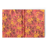 hardcover journal marigold pattern, ruled or  blank 160 pages