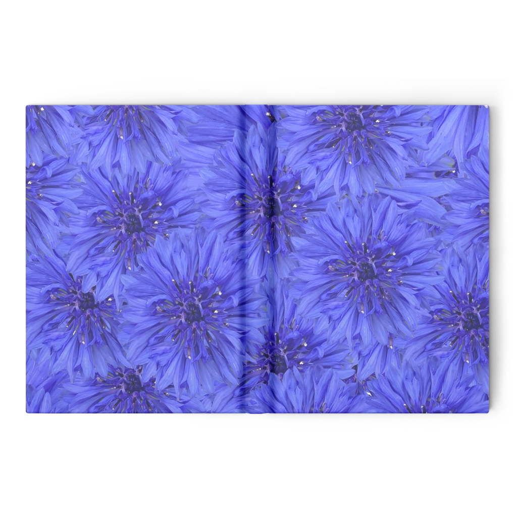 Hardcover journal 160 pages  ruled or blank blue cornflower pattern