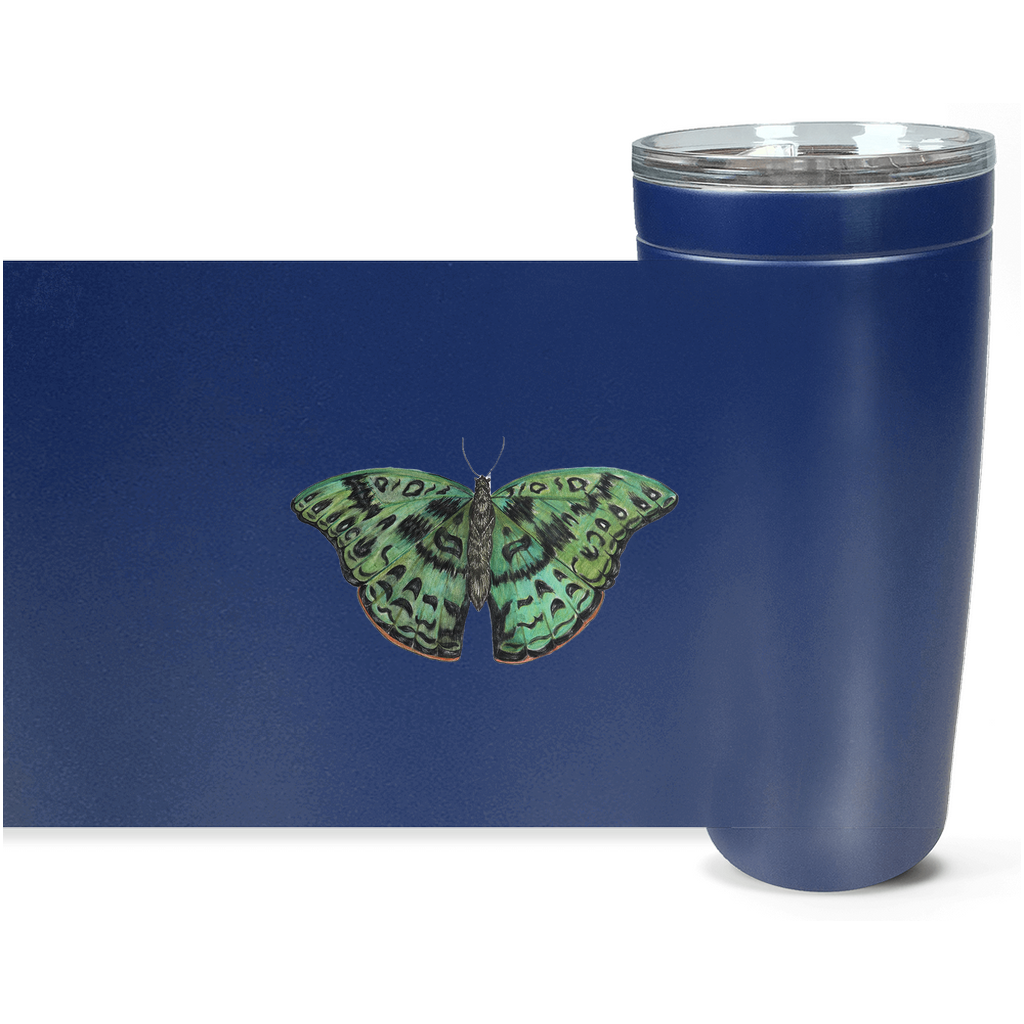 Viking Tumblers (20oz assorted colours) Green African Butterfly  1