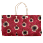 Weekender tote (cotton rope handle)red gerbera daisy 1