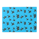 Glass Cutting Board (11x15) Barn swallows pattern 1