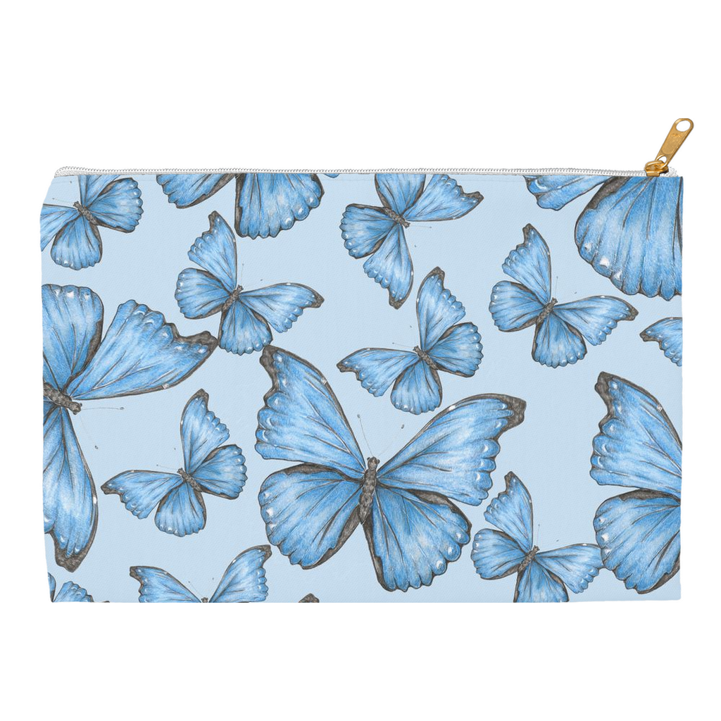 Accessory Pouch (multiple sizes) Cramer’s Blue Morpho Butterfly 1