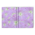 Hardcover journal 160 pages ruled or blank wild geranium pattern