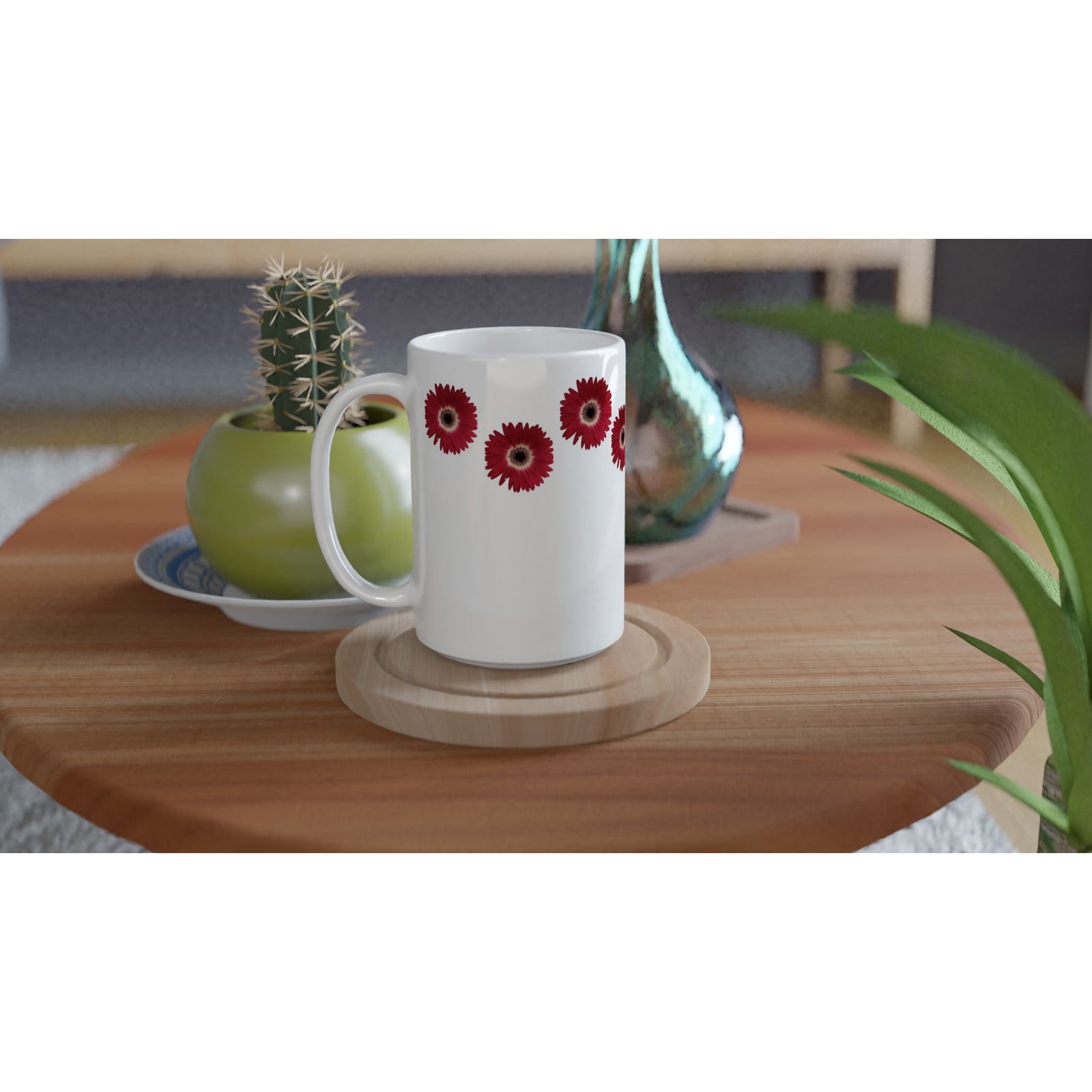 Ceramic Mug (15oz) Gerbera Daisy 1