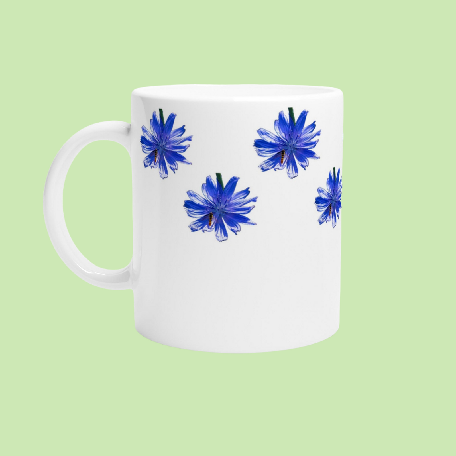 Ceramic Mug (11oz) Blue Chicory 1