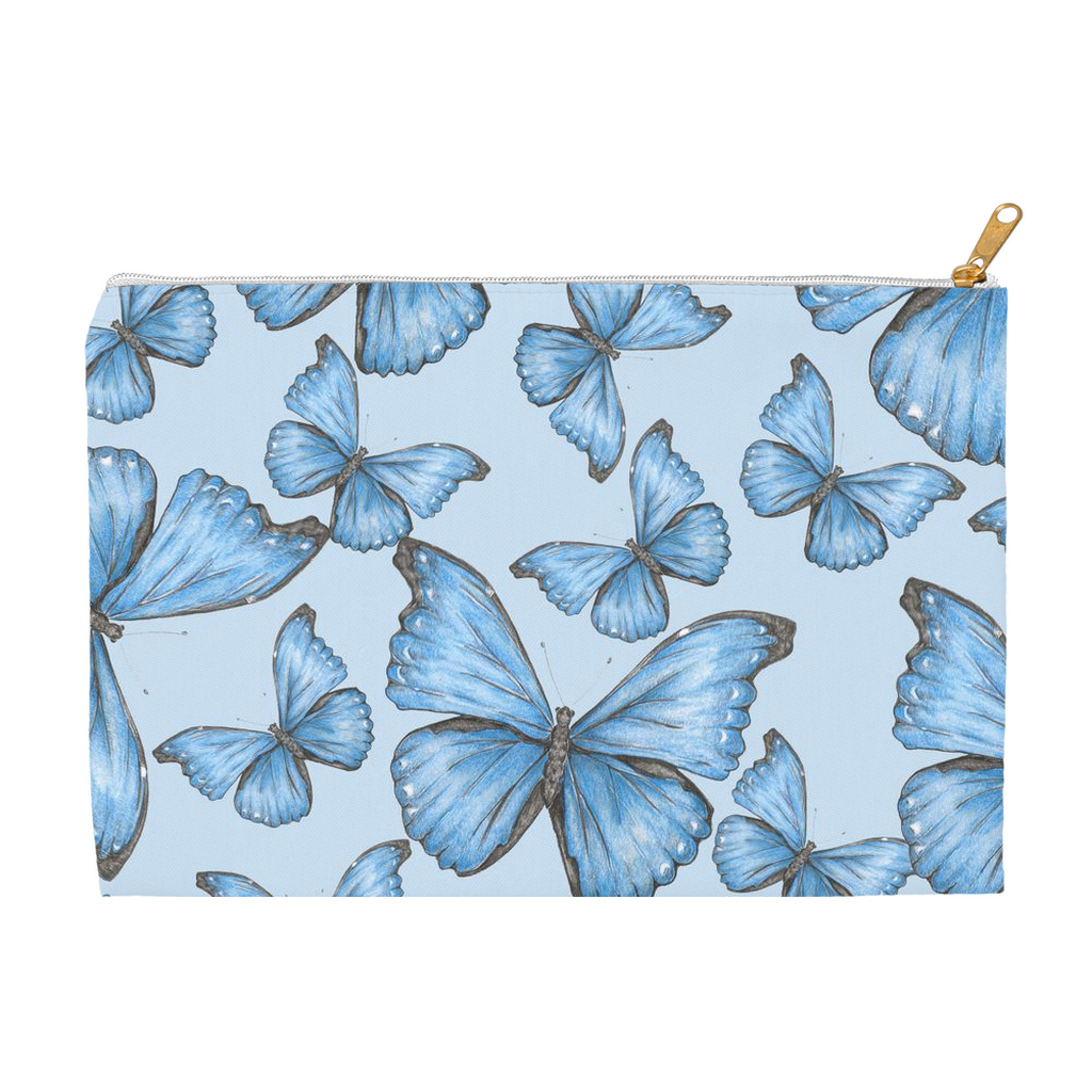 Accessory Pouch (multiple sizes) Cramer’s Blue Morpho Butterfly 1