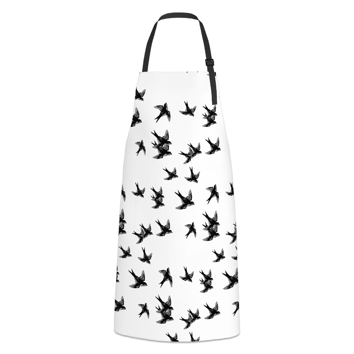 Apron with two pockets barn swallow pattern