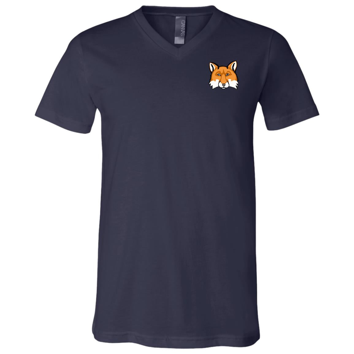 Unisex Jersey V-Neck T-Shirt (Multiple sizes/Colours) Red Fox 1