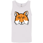 White Men’s pure sustainable cotton  tank red fox