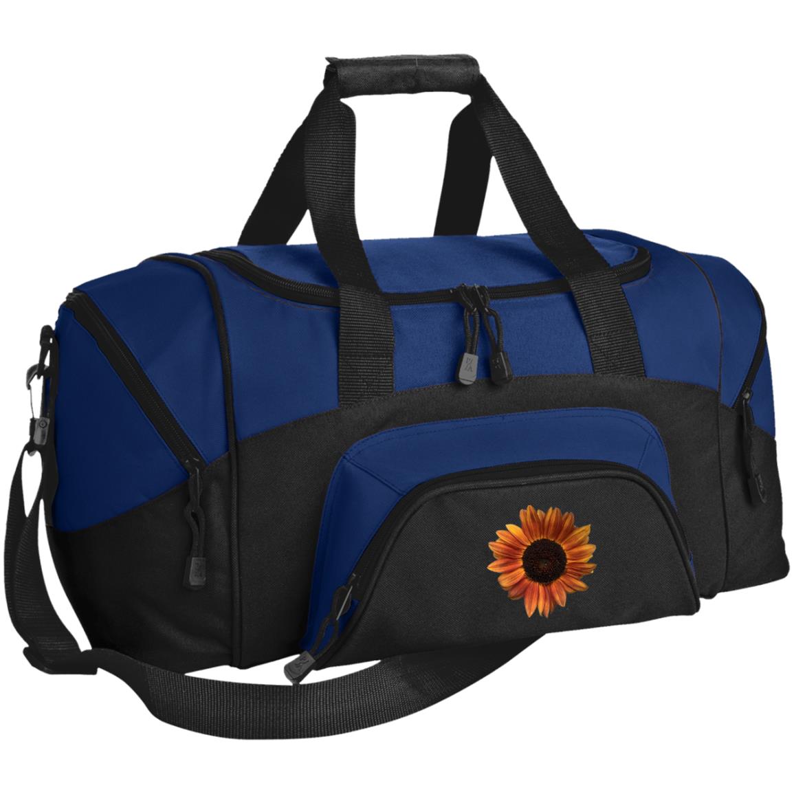 Duffel Bag (Small) Red Sunflower  2