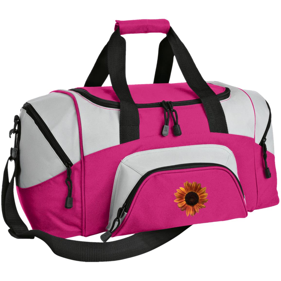 Duffel Bag (Large) Red Sunflower 2