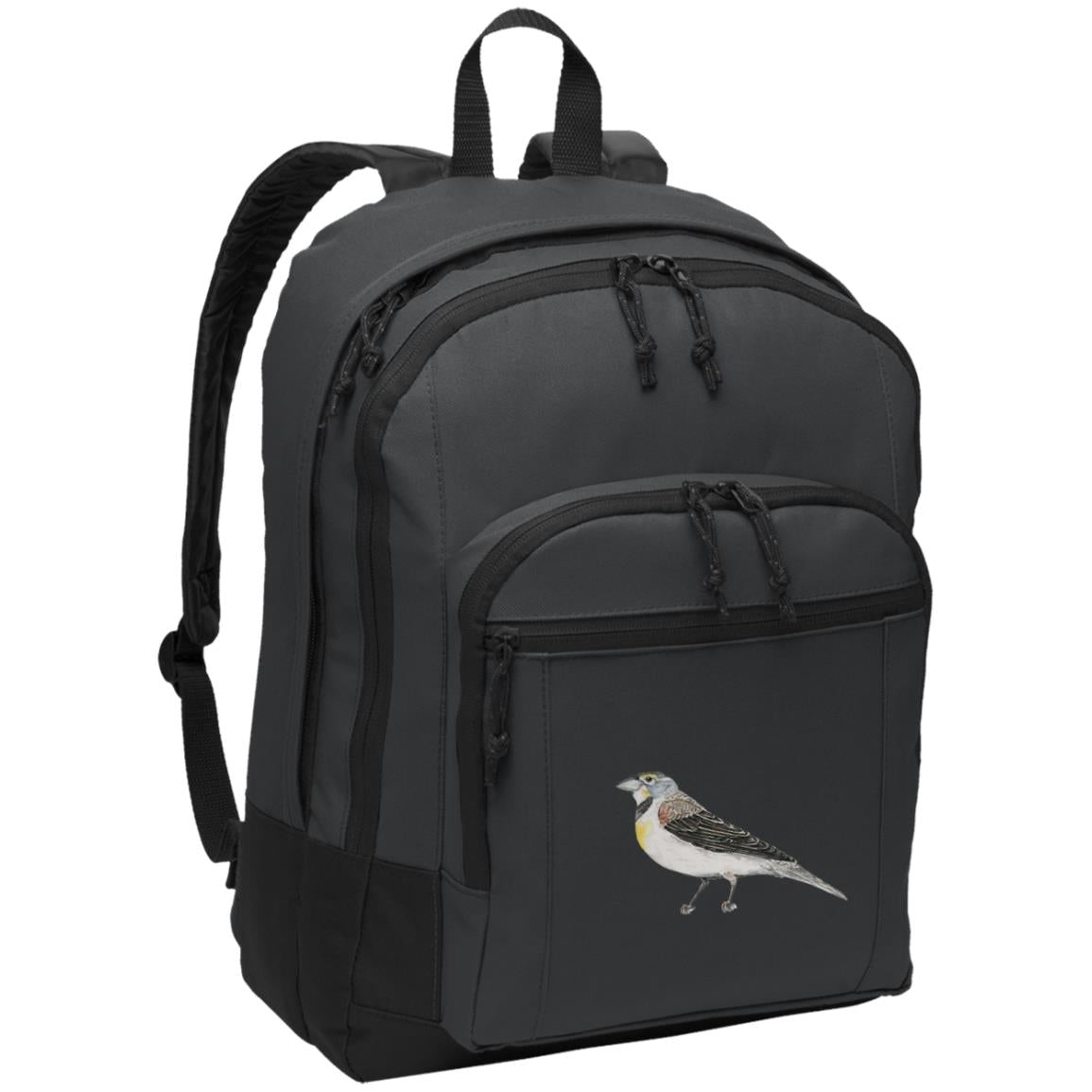 Grey poly canvas back pack dickcissel