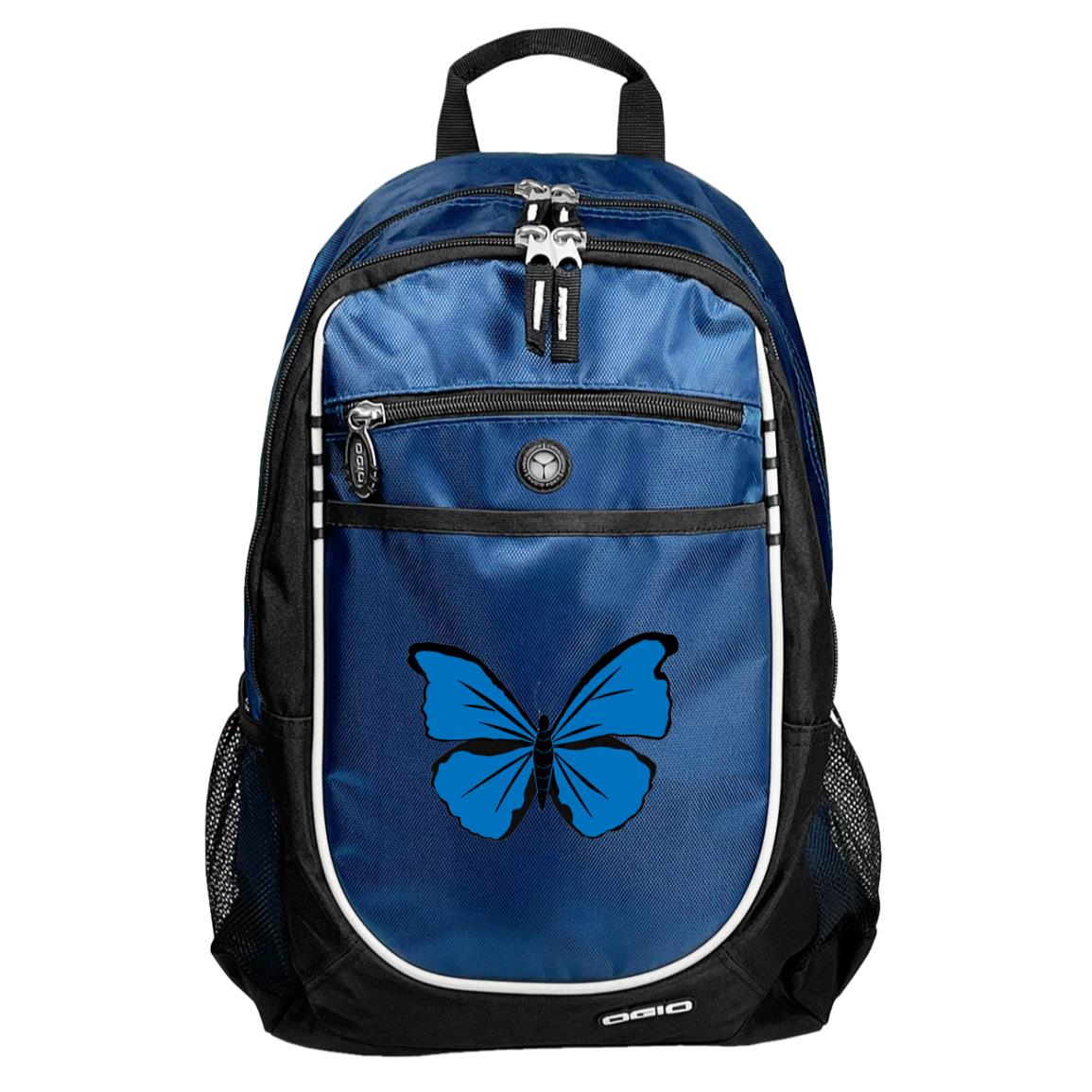 Blue sport backpack Cramer’s Blue Morpho butterfly