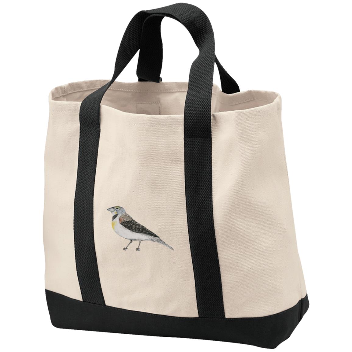 Cotton Canvas market tote Dickcissel