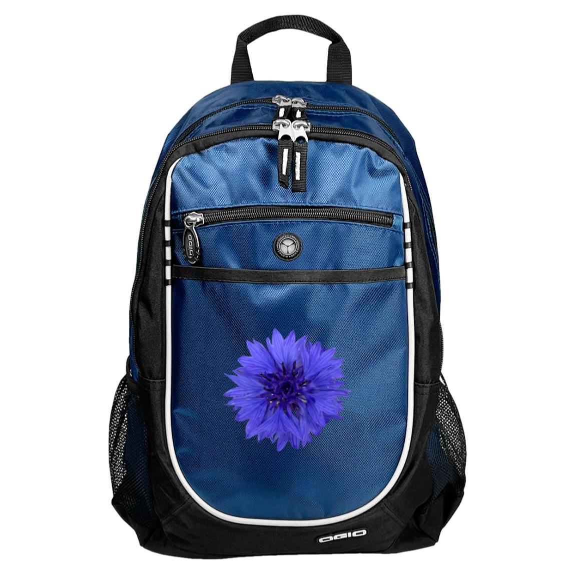 Blue sport backpack blue cornflower