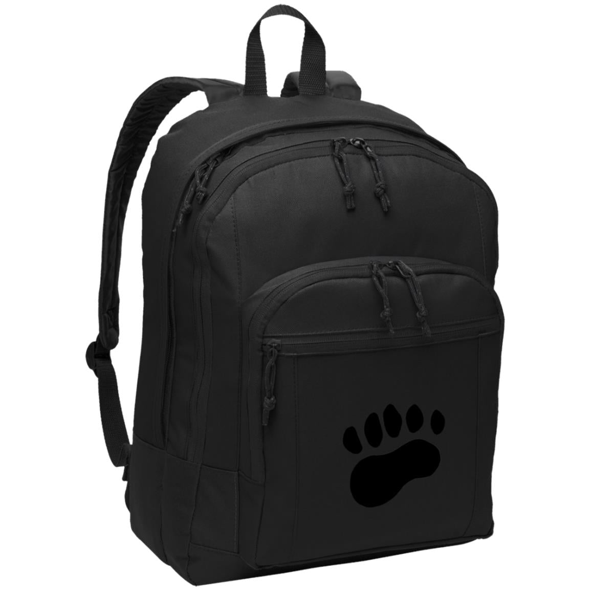 Black poly canvas pack pack bear paw