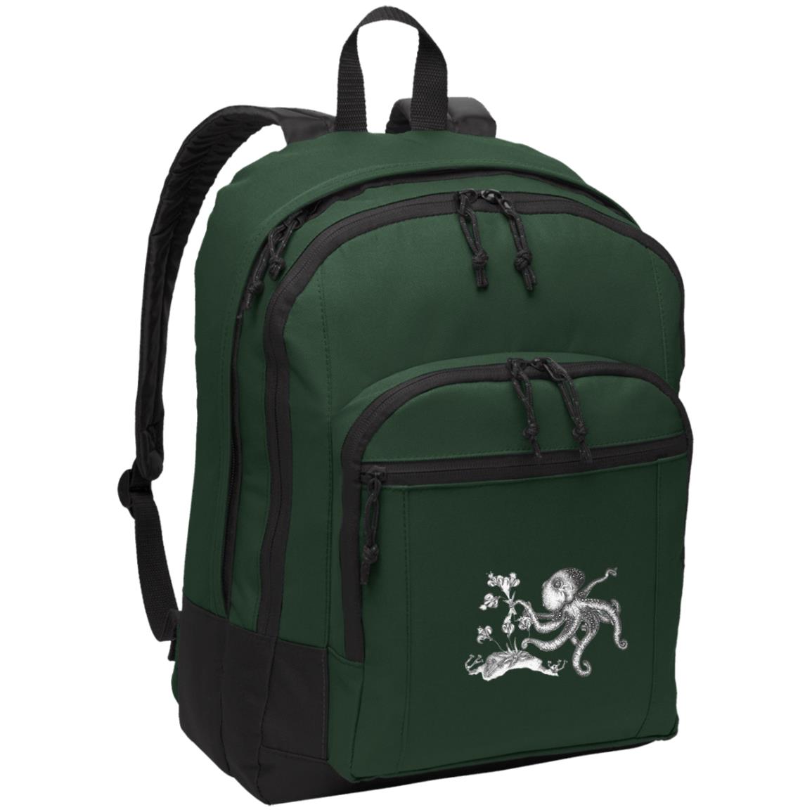 Green poly canvas back pack hannah’s octopus