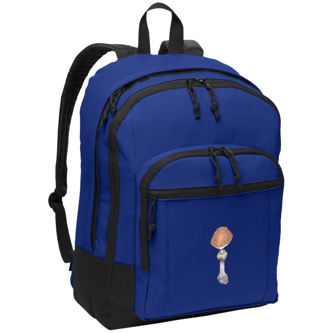 Blue poly daypack  with warty deathcap image