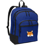 Blue poly daypack with red fox image