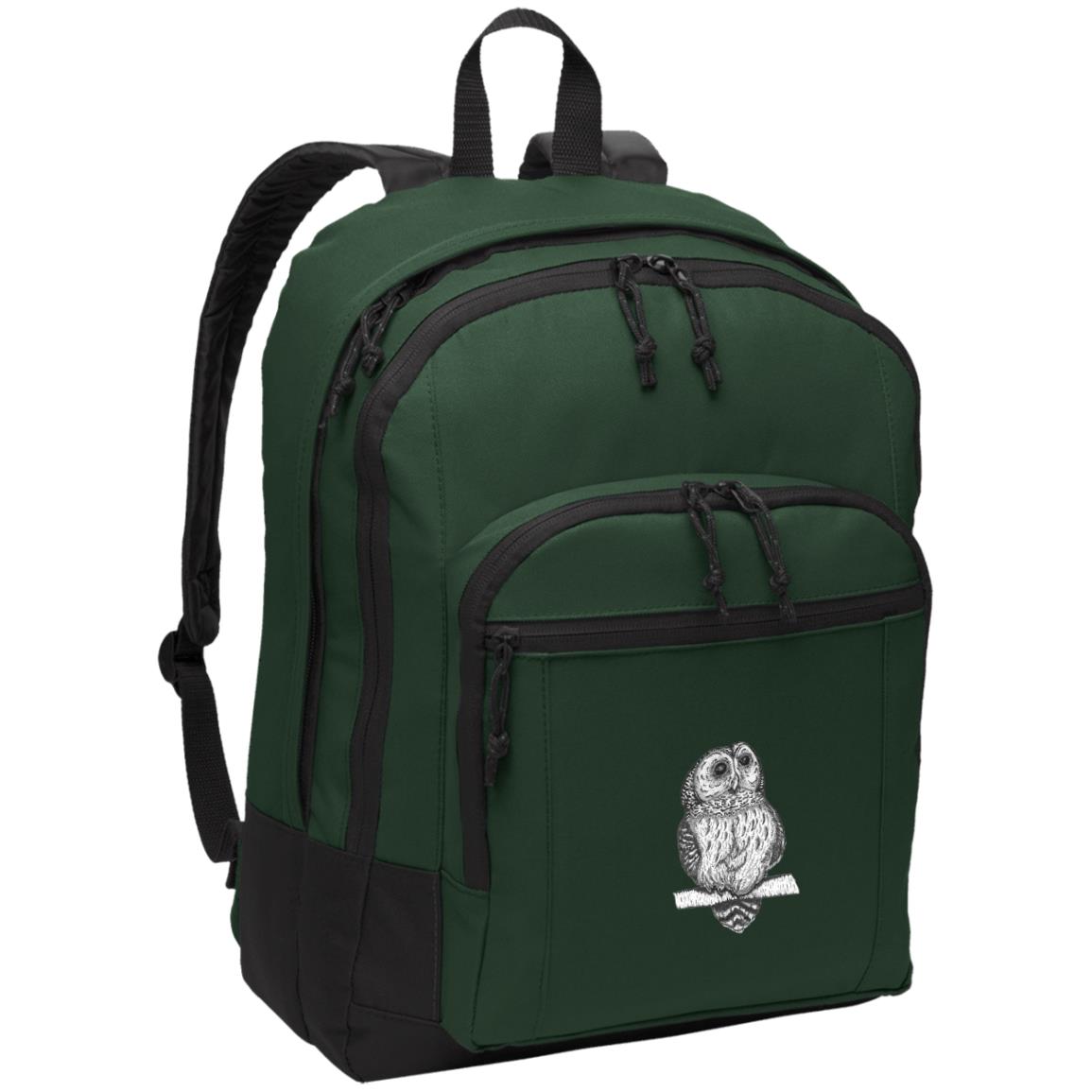 Green poly canvas pack pack barred owl