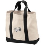 Cotton Canvas market tote apple blossom 