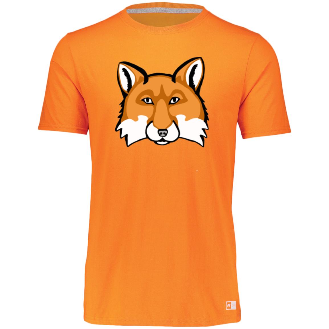 Orange Men’s poly blend tee red fox