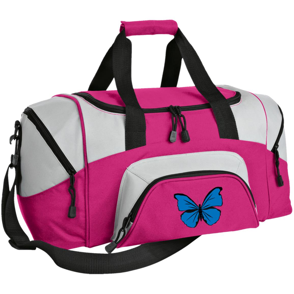 Duffel Bag (Large) Cramer's Blue Morpho Butterfly 1