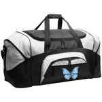 Duffel Bag (Large) Cramer's Blue Morpho Butterfly 1