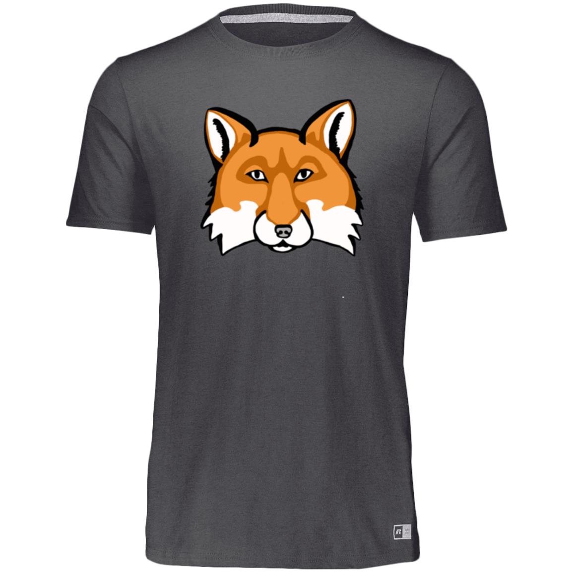 Dark grey Men’s poly blend tee red fox