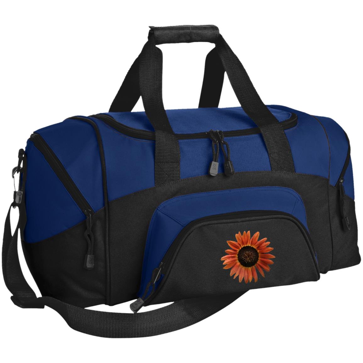 Duffel Bag (Small) Red Sunflower  1