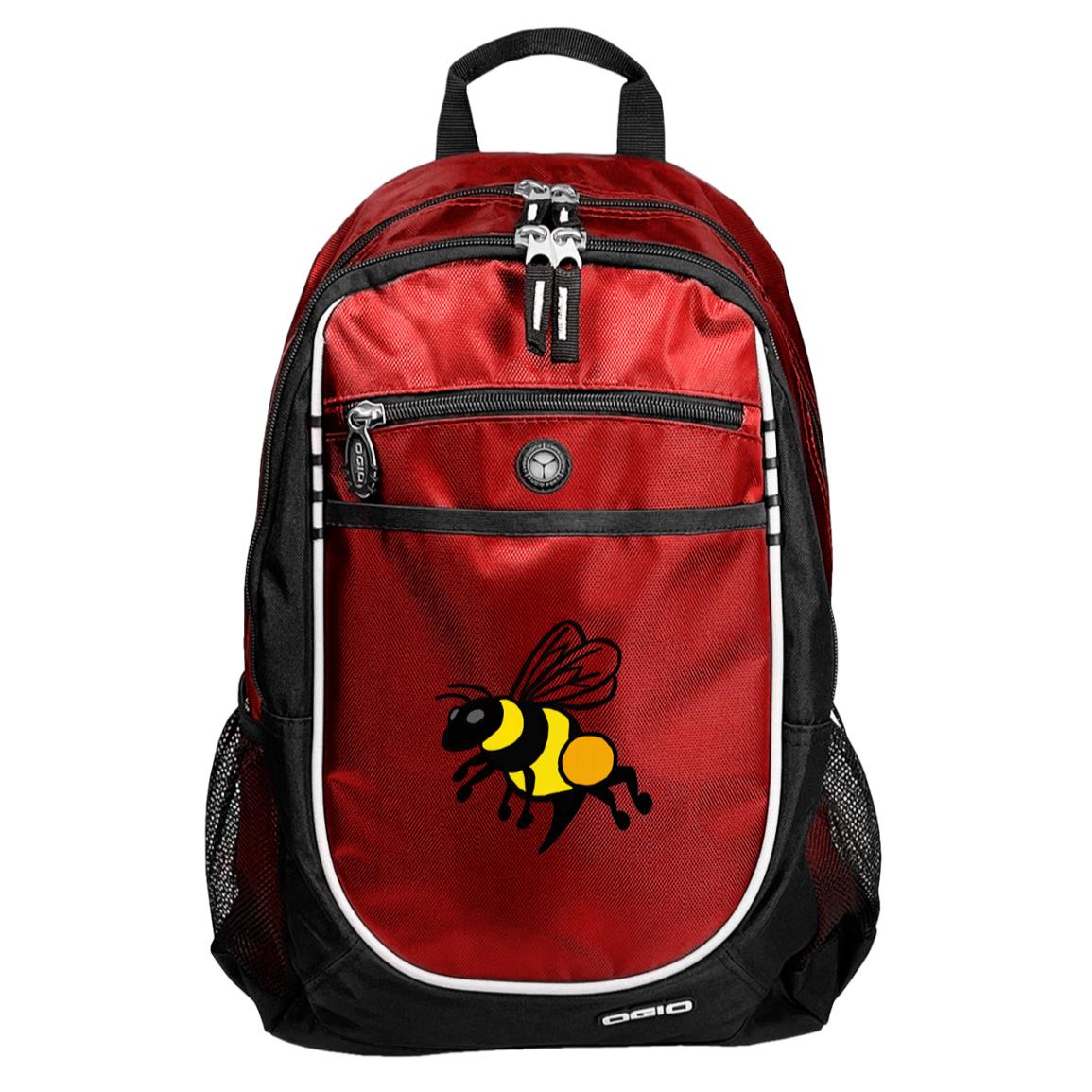 Red sport backpack honey bee