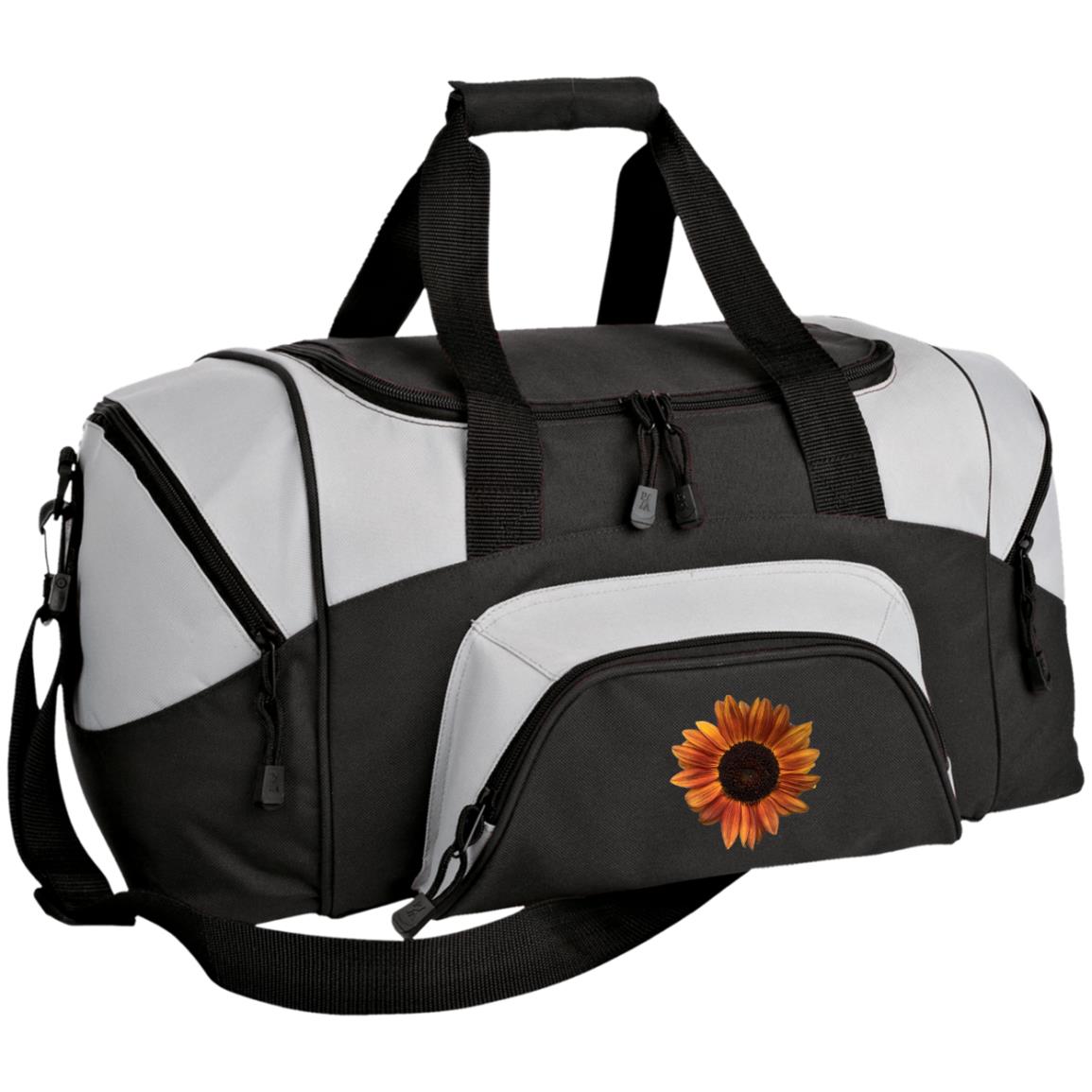 Duffel Bag (Small) Red Sunflower  2