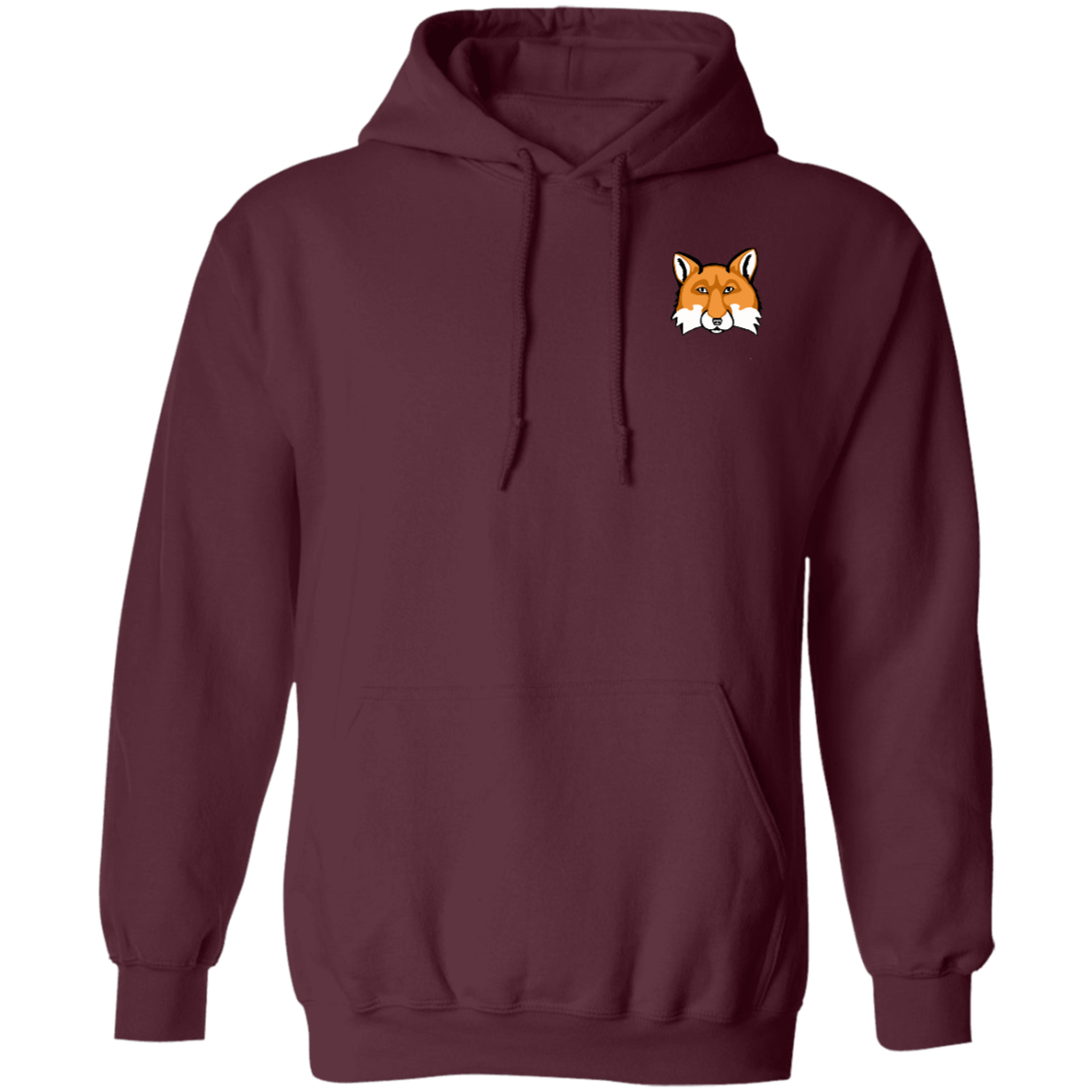 Men's Pullover Hoodie (Multiple Sizes/ Colours) Red Fox 1