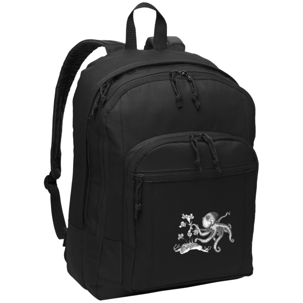 Black poly canvas back pack hannah’s octopus