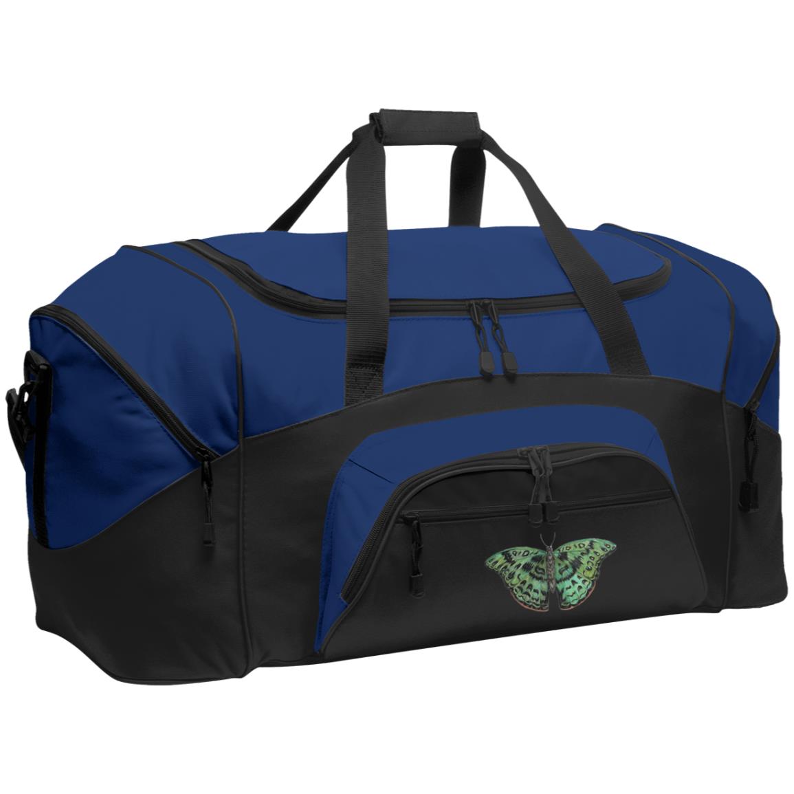 Duffel Bag (Large) Green African Butterfly 1