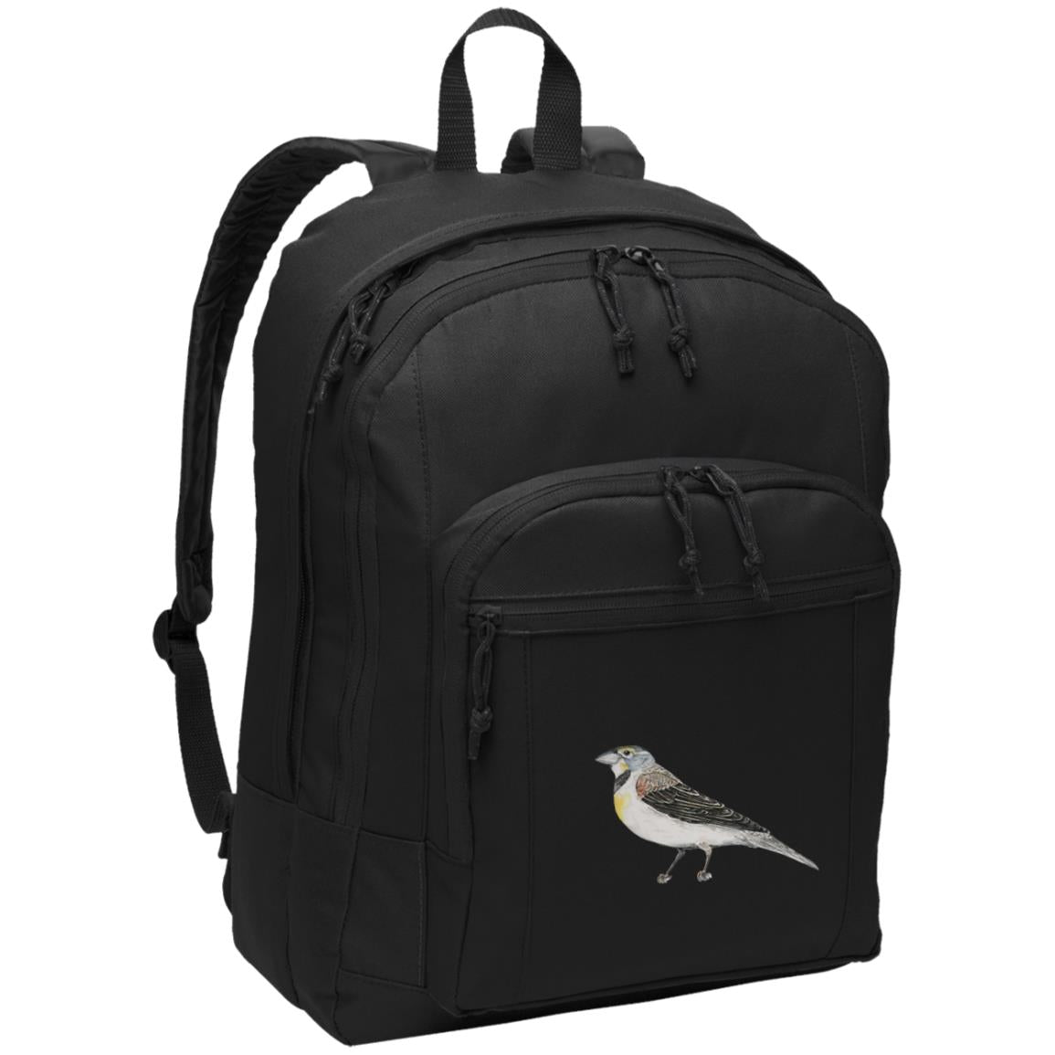 Black poly canvas back pack dickcissel