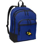 Blue poly canvas back pack honeybee