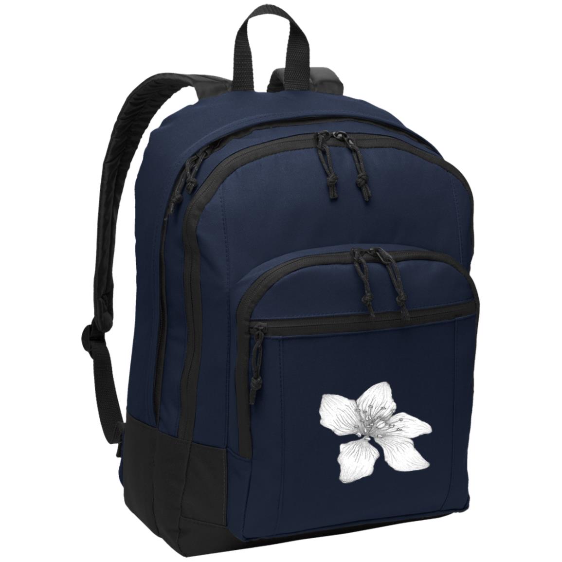 Navy poly canvas pack pack apple blossom