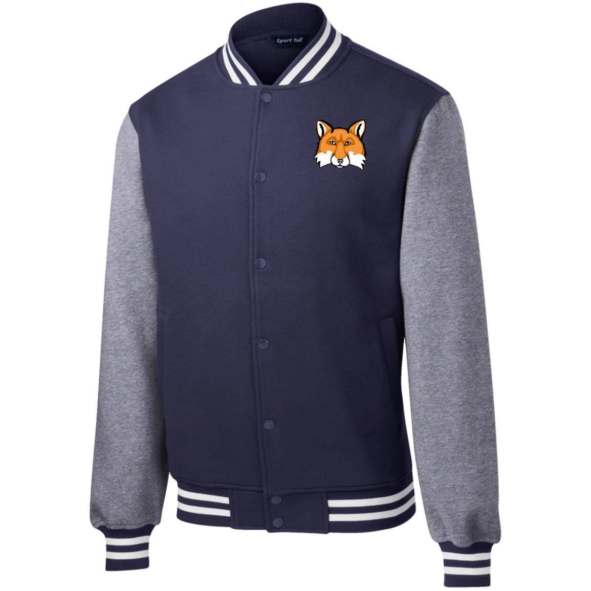 Men's Fleece Letterman Jacket (Multiple sizes/Colours) Red Fox 1