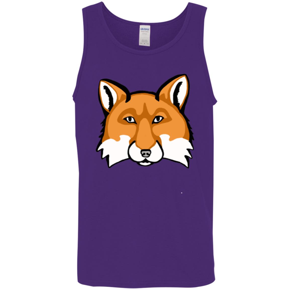 Purple Men’s pure sustainable cotton  tank red fox