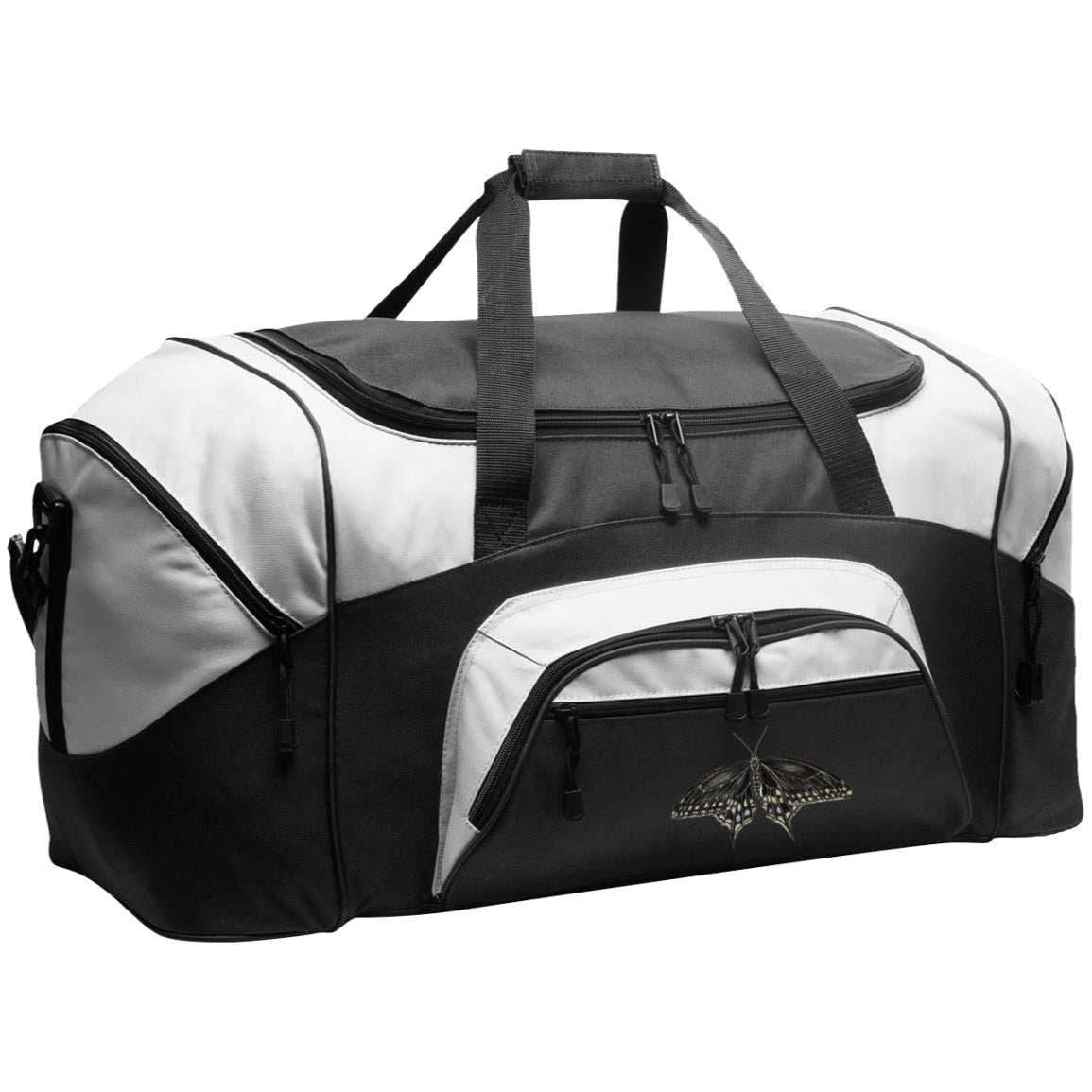 Duffel Bag (Large) Black Swallowtail 1