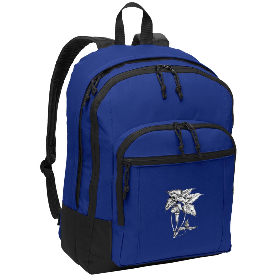 Blue poly canvas back pack jack in the pulpit