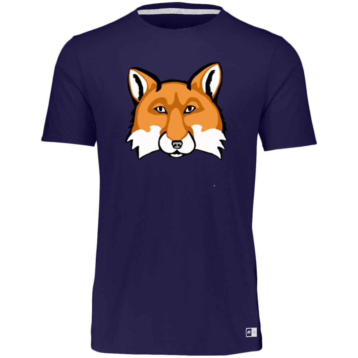 Purple Men’s poly blend tee red fox